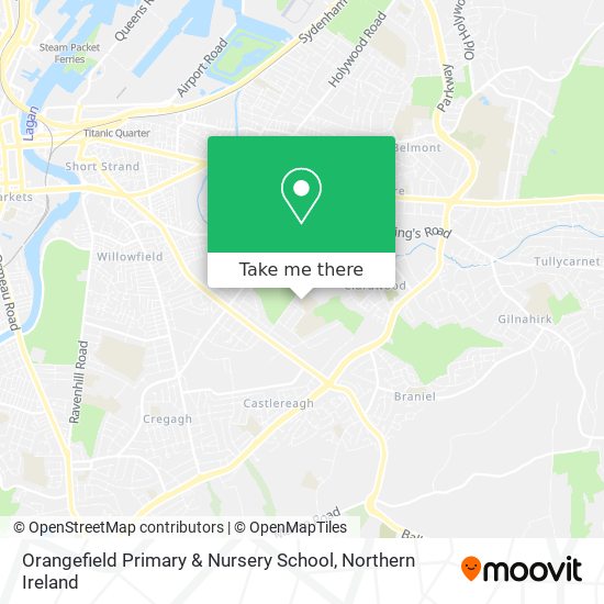 Orangefield Primary & Nursery School map