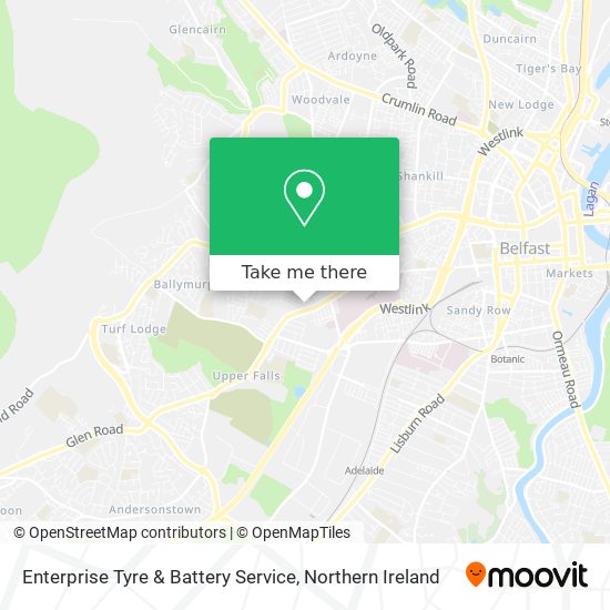 Enterprise Tyre & Battery Service map