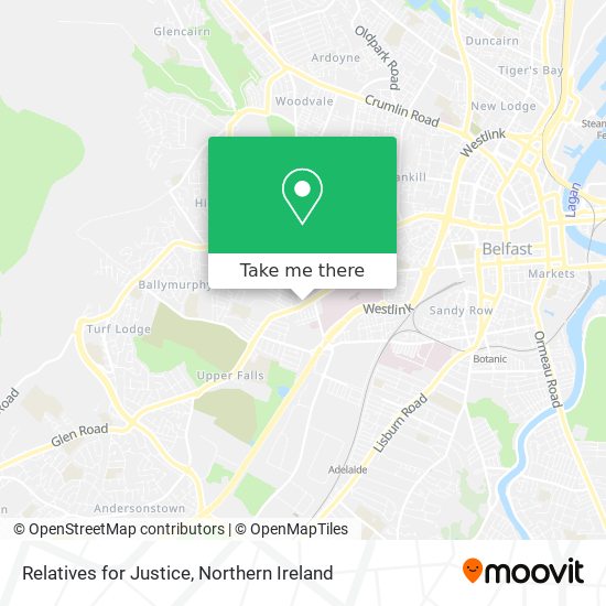 Relatives for Justice map