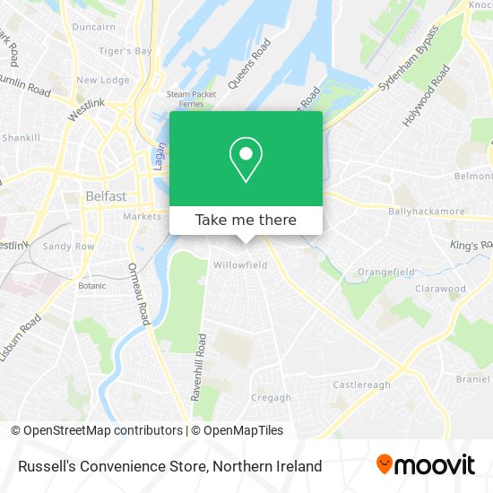 Russell's Convenience Store map