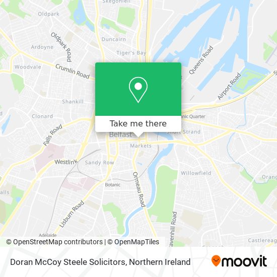 Doran McCoy Steele Solicitors map