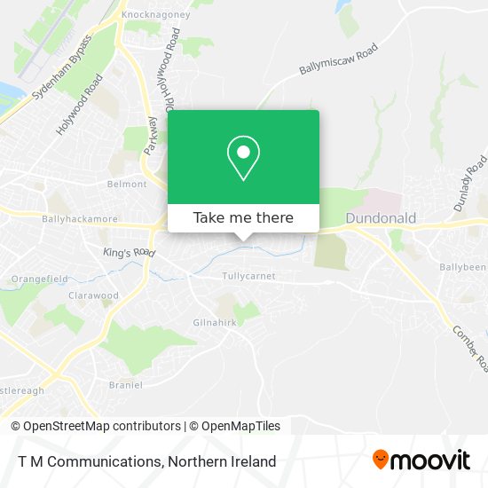 T M Communications map