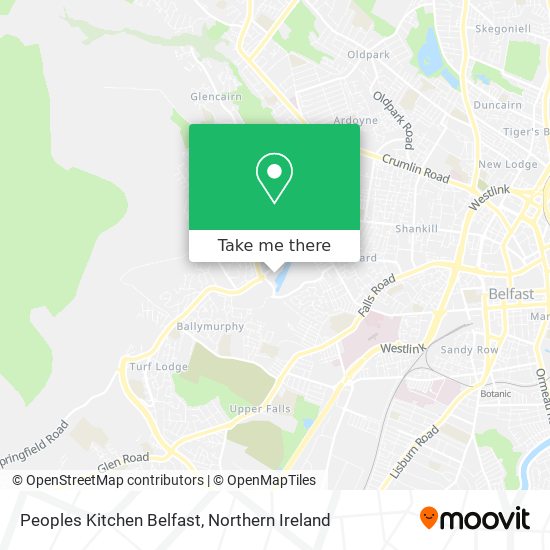 Peoples Kitchen Belfast map