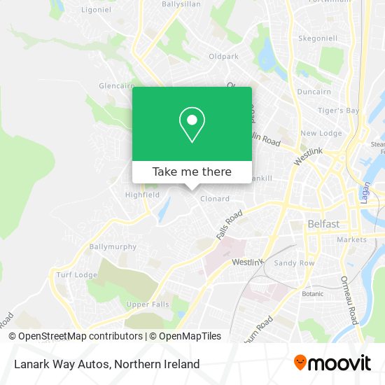 Lanark Way Autos map