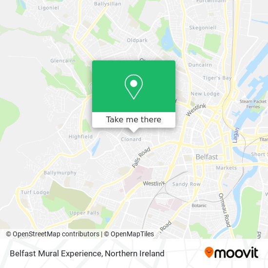 Belfast Mural Experience map