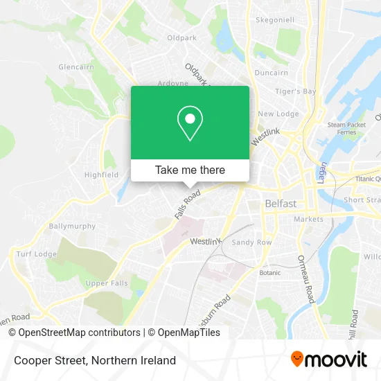 Cooper Street map