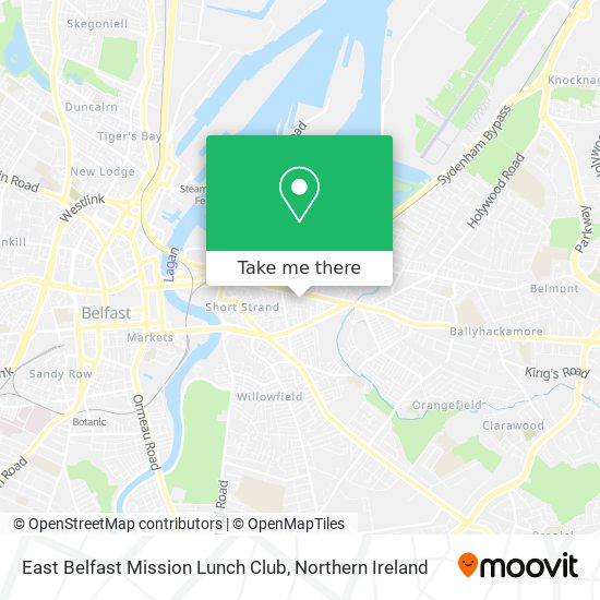 East Belfast Mission Lunch Club map
