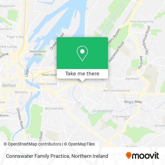 Connswater Family Practice map