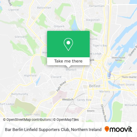 Bar Berlin Linfield Supporters Club map