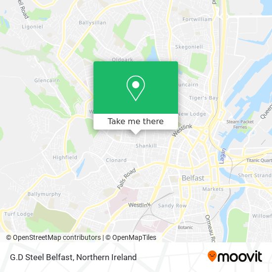G.D Steel Belfast map
