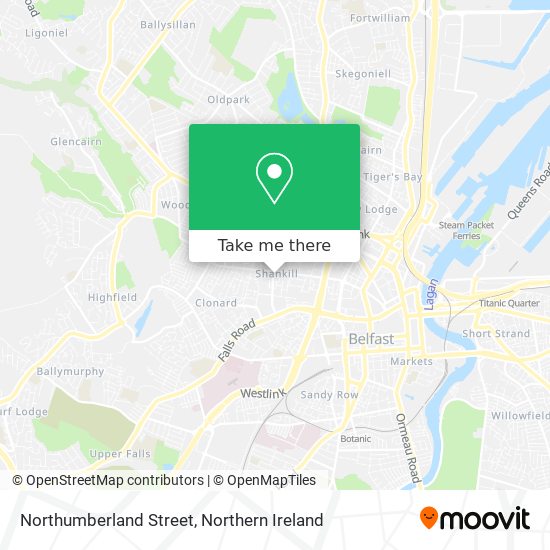 Northumberland Street map