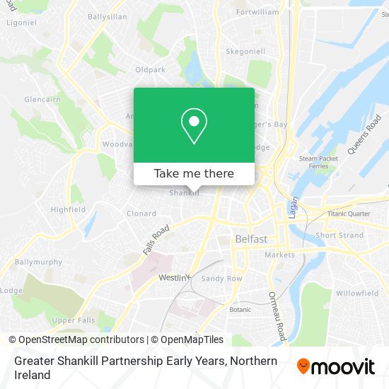 Greater Shankill Partnership Early Years map