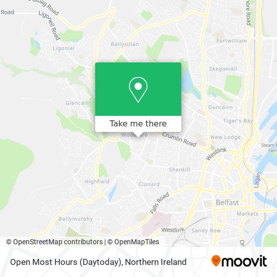 Open Most Hours (Daytoday) map