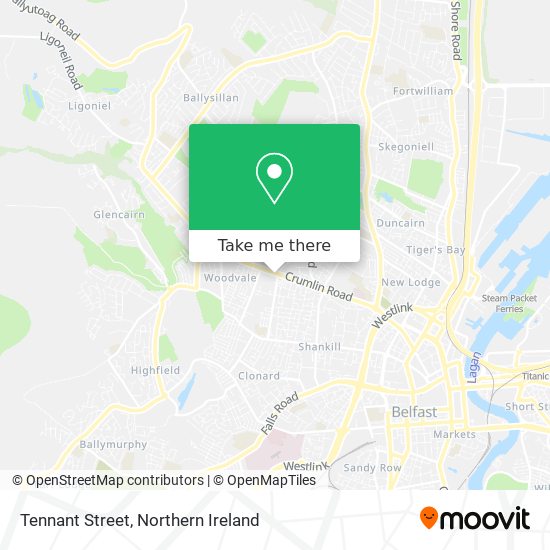 Tennant Street map