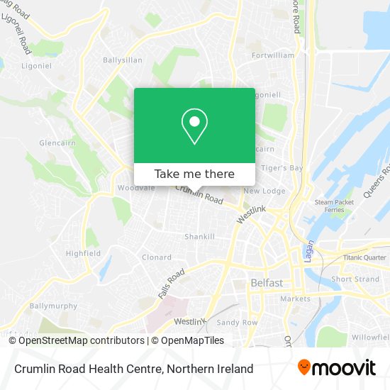 Crumlin Road Health Centre map