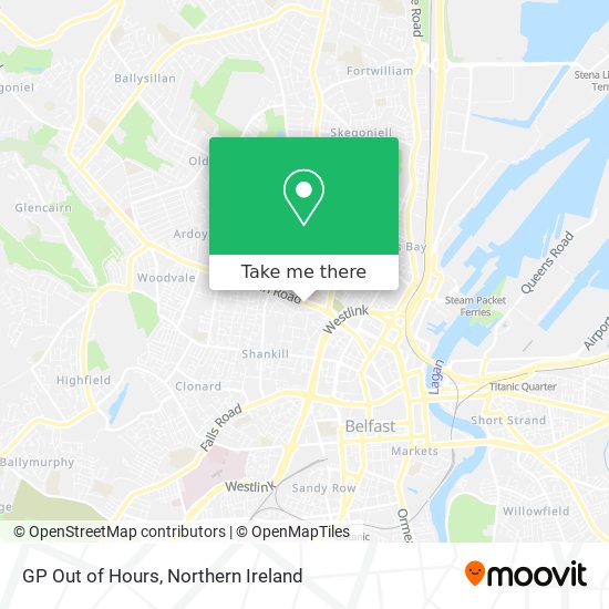 GP Out of Hours map