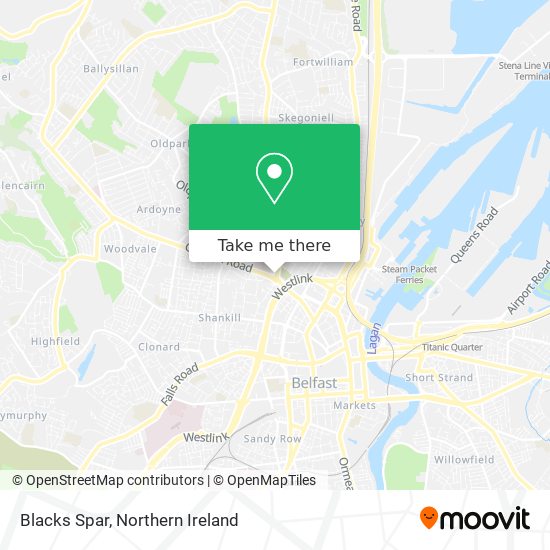 Blacks Spar map