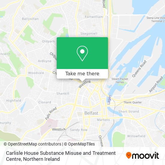 Carlisle House Substance Misuse and Treatment Centre map