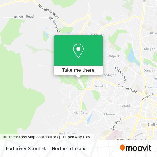 Forthriver Scout Hall map