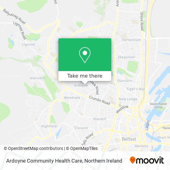 Ardoyne Community Health Care map