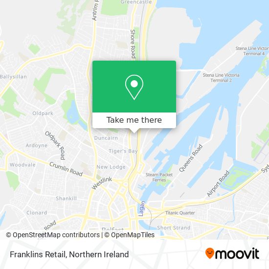 Franklins Retail map