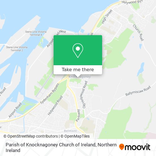 Parish of Knocknagoney Church of Ireland map