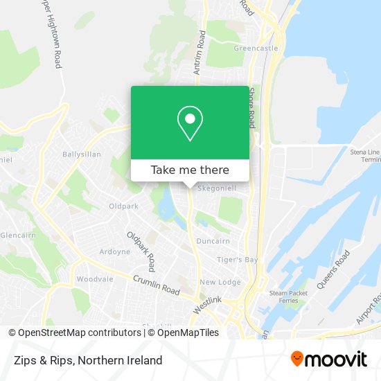 Zips & Rips map