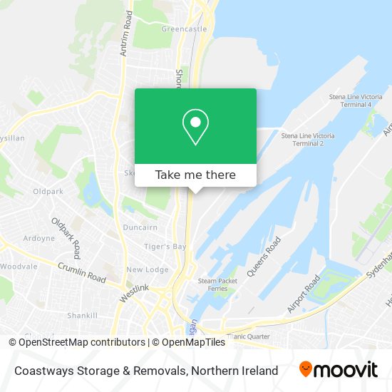 Coastways Storage & Removals map