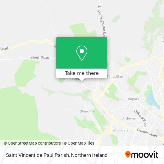 Saint Vincent de Paul Parish map