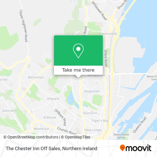 The Chester Inn Off Sales map