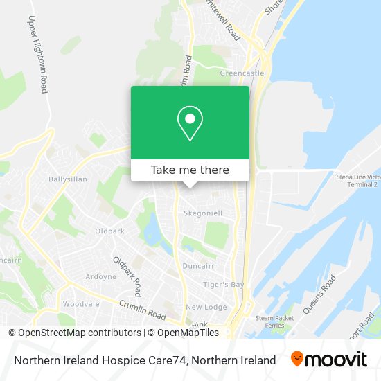Northern Ireland Hospice Care74 map