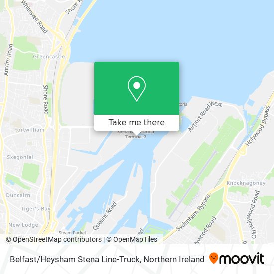 Belfast / Heysham Stena Line-Truck map