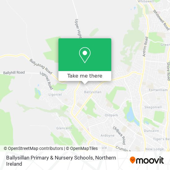 Ballysillan Primary & Nursery Schools map