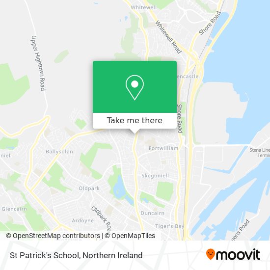 St Patrick's School map