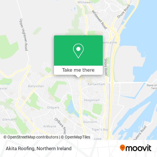 Akita Roofing map