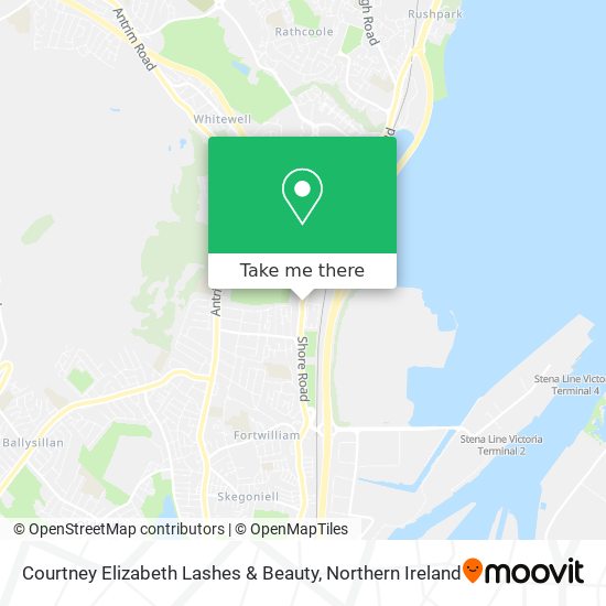 Courtney Elizabeth Lashes & Beauty map