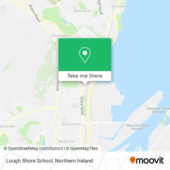 Lough Shore School map