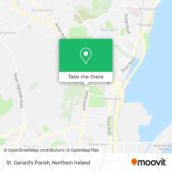 St. Gerard's Parish map
