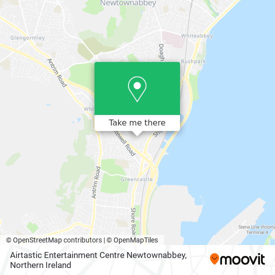 Airtastic Entertainment Centre Newtownabbey map