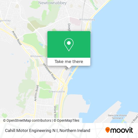 Cahill Motor Engineering N I map