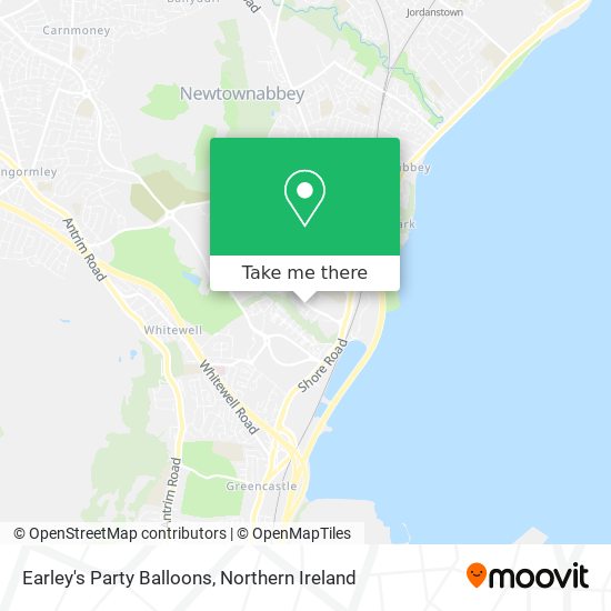Earley's Party Balloons map