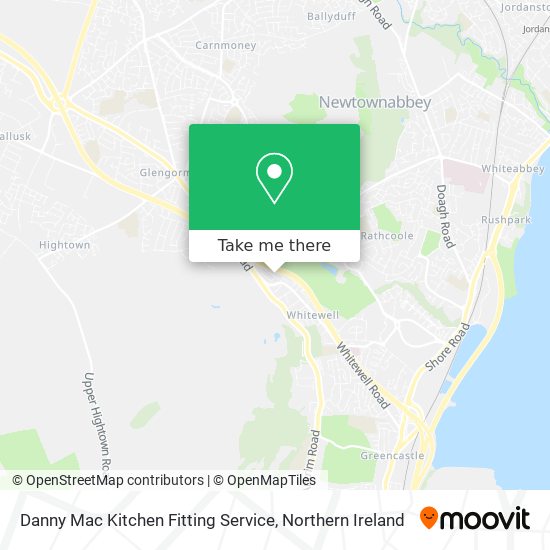 Danny Mac Kitchen Fitting Service map