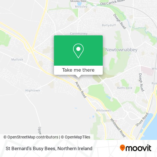 St Bernard's Busy Bees map