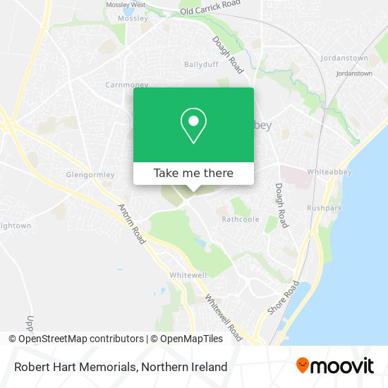 Robert Hart Memorials map