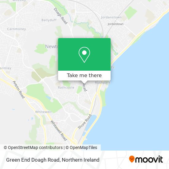 Green End Doagh Road map