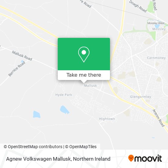 Agnew Volkswagen Mallusk map