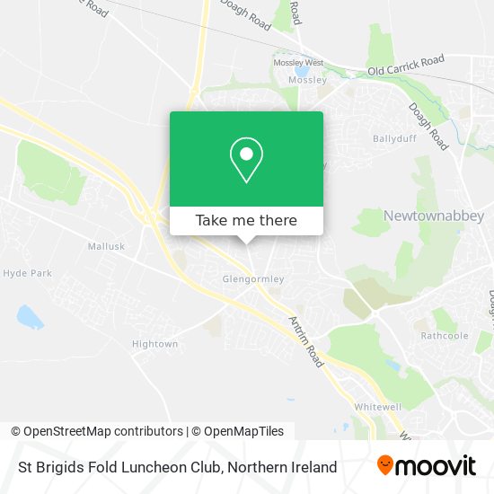St Brigids Fold Luncheon Club map
