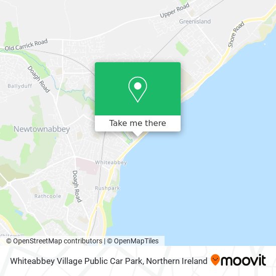 Whiteabbey Village Public Car Park map