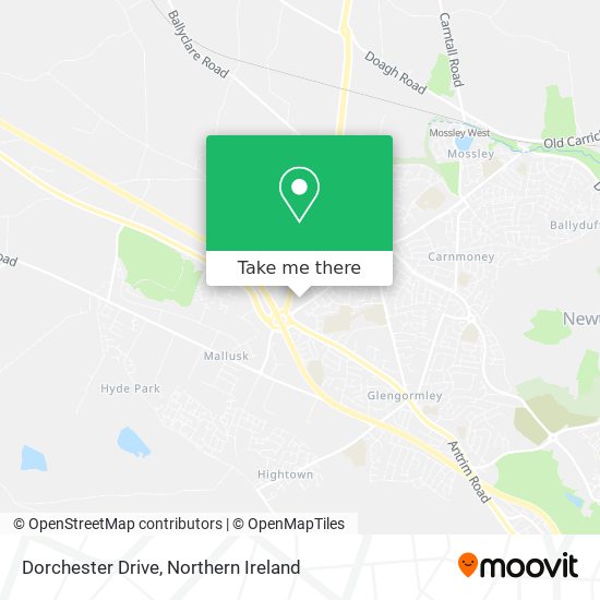 Dorchester Drive map