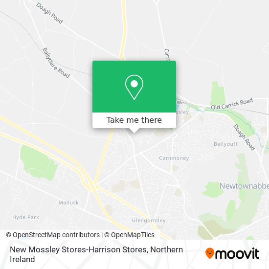 New Mossley Stores-Harrison Stores map